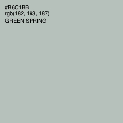 #B6C1BB - Green Spring Color Image